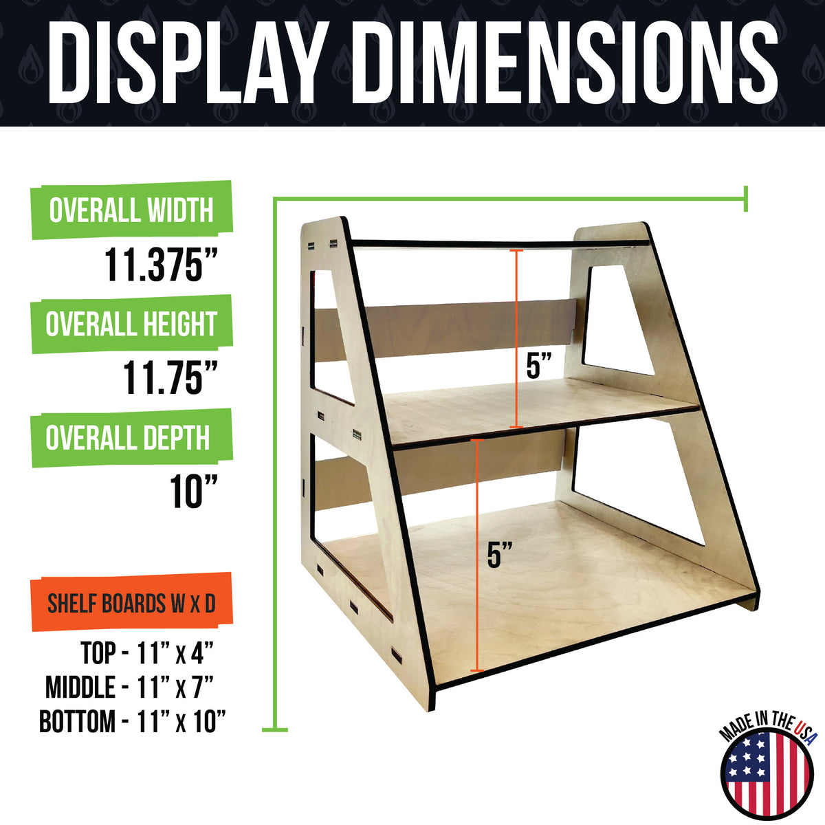 4-Sided Rotating Display Stand - Great for Stickers, Decals, Small