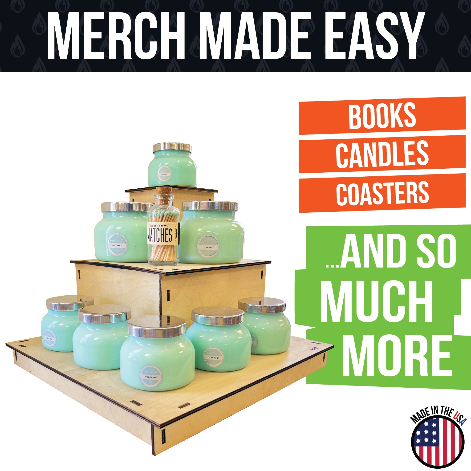 3-Tier Heavy Duty Corner Display Stand - Great for Soap, Cups, Tumblers and More