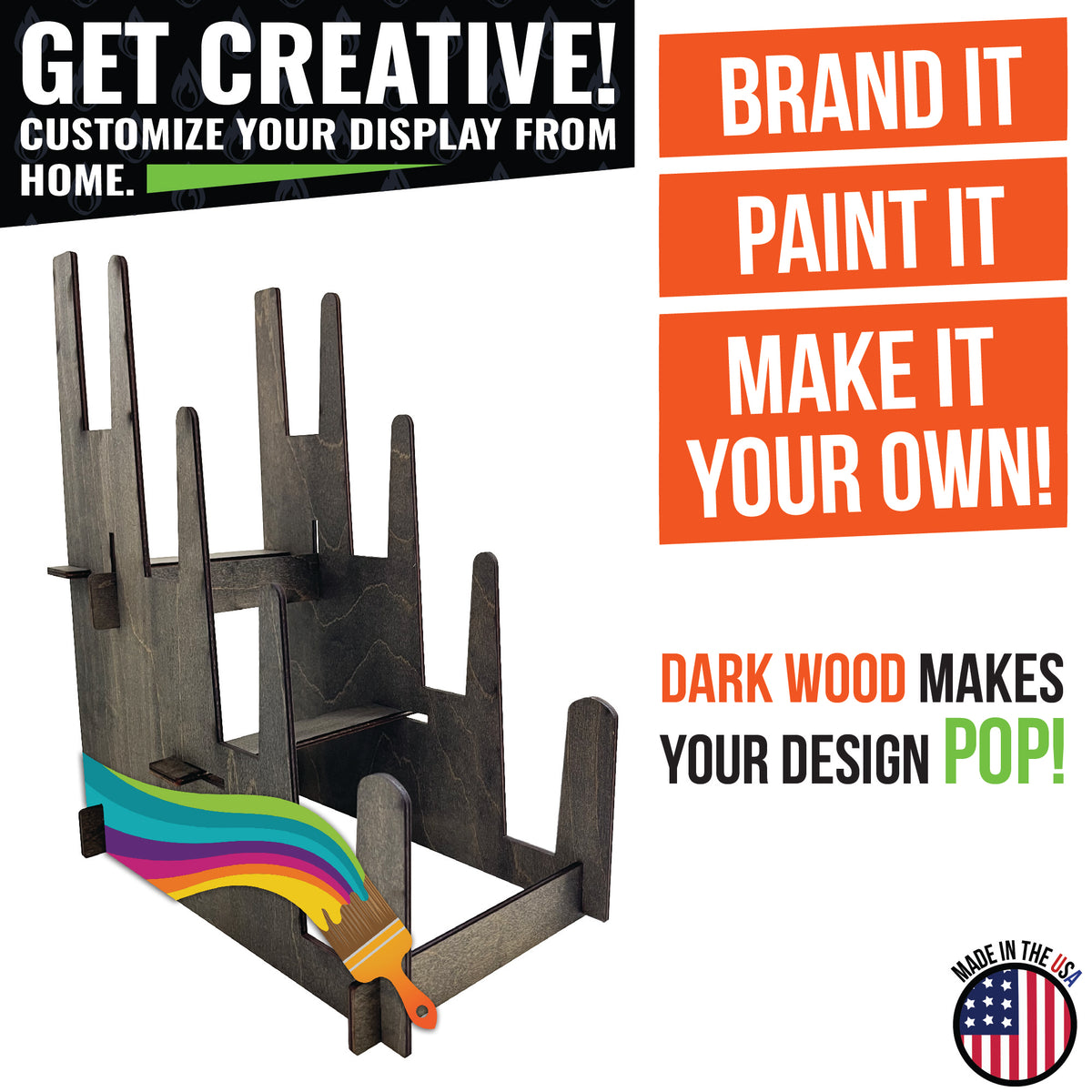 Multi-Purpose Display Stand - Art Prints, Book &amp; Records- Large