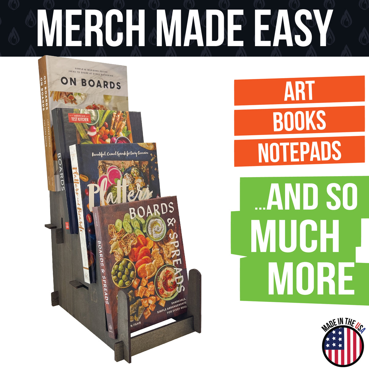 Multi-Purpose Display Stand - Art Prints, Book &amp; Records- Large