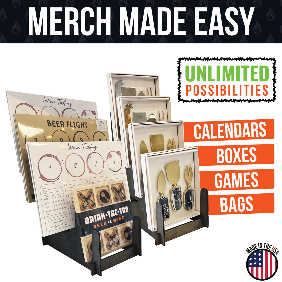 Multi-Purpose Display Stand - Art Prints, Book &amp; Records- Large