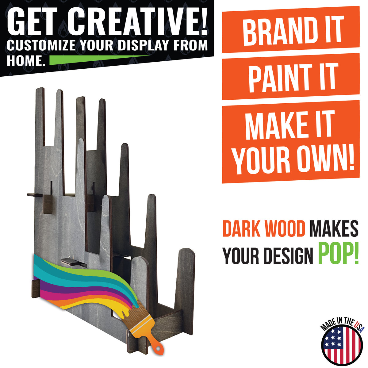 Multi-Purpose Display Stand - Great for Art Prints, Book &amp; Records - Small