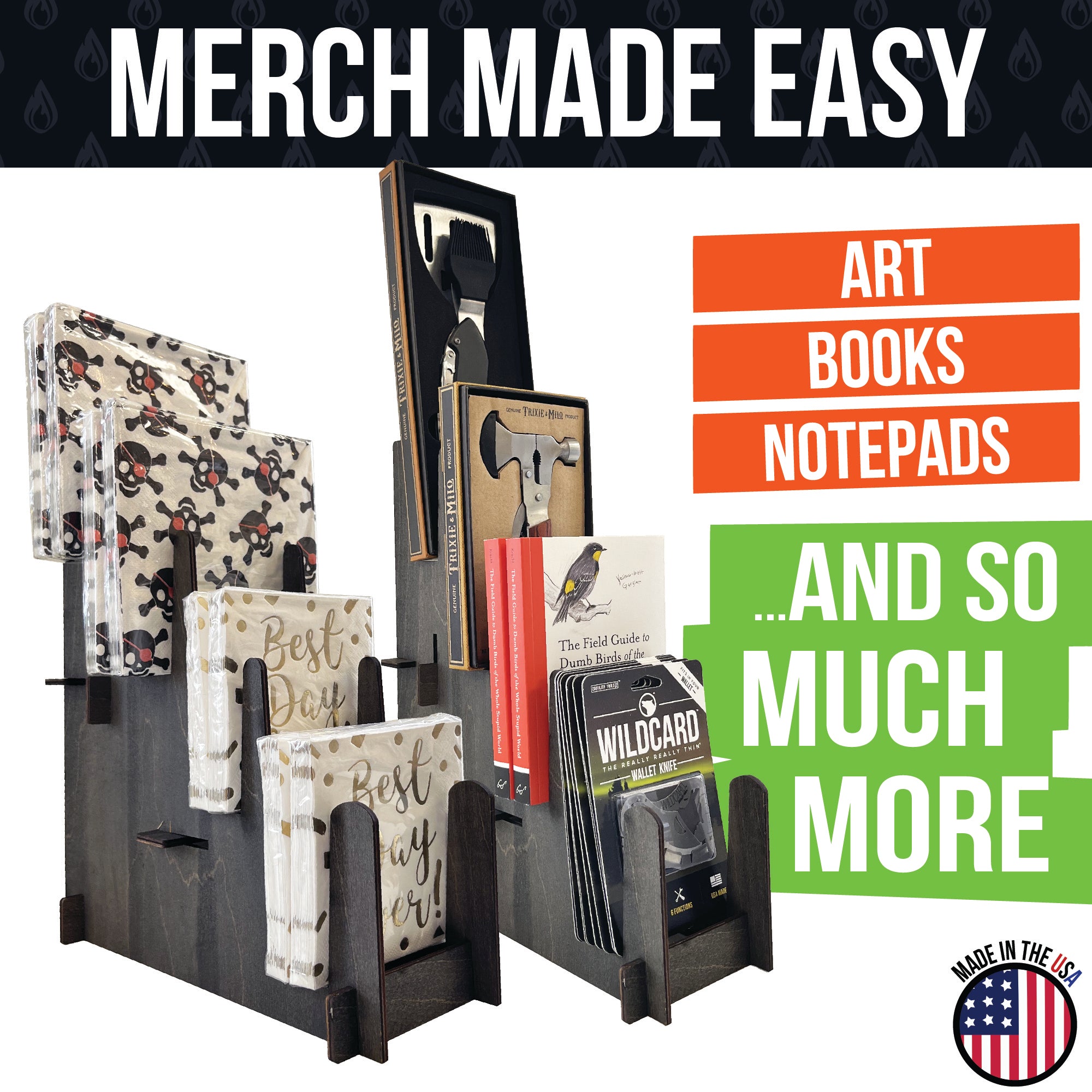 Multi-Purpose Display Stand - Great for Art Prints, Book & Records - Small