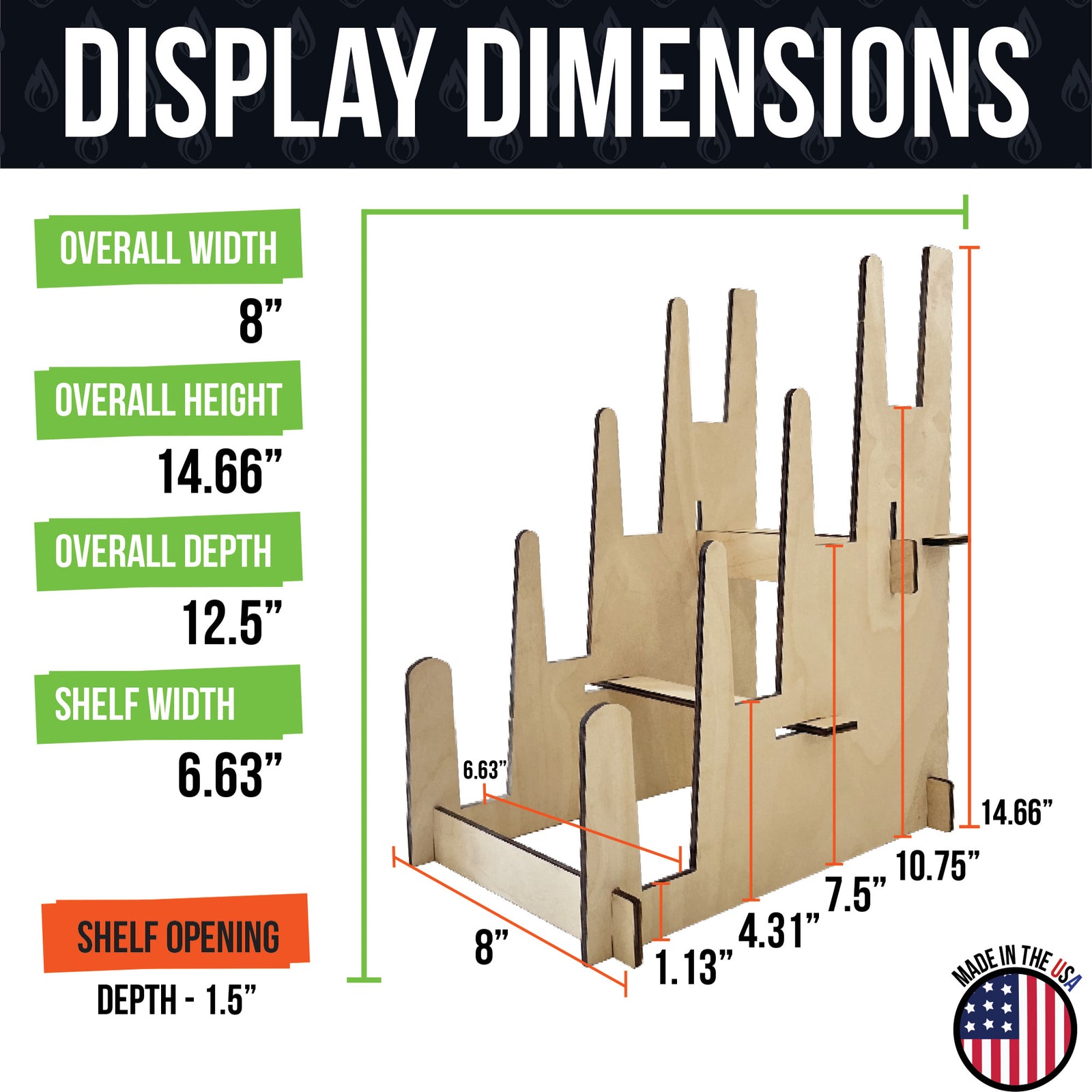Multi-Purpose Display Stand - Art Prints, Book & Records- Large