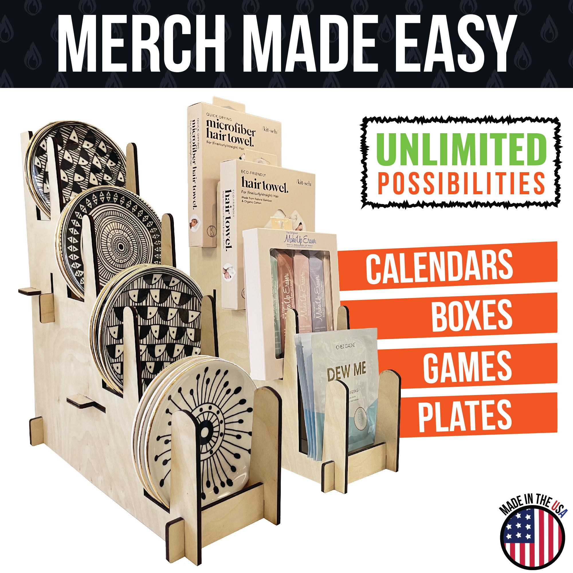 Multi-Purpose Display Stand - Great for Art Prints, Book & Records - S -  TorchedDisplays