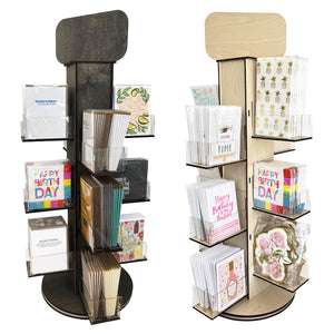 4-Sided Multi-Tiered Acrylic Rotating Display Stand - Great for Statio -  TorchedDisplays