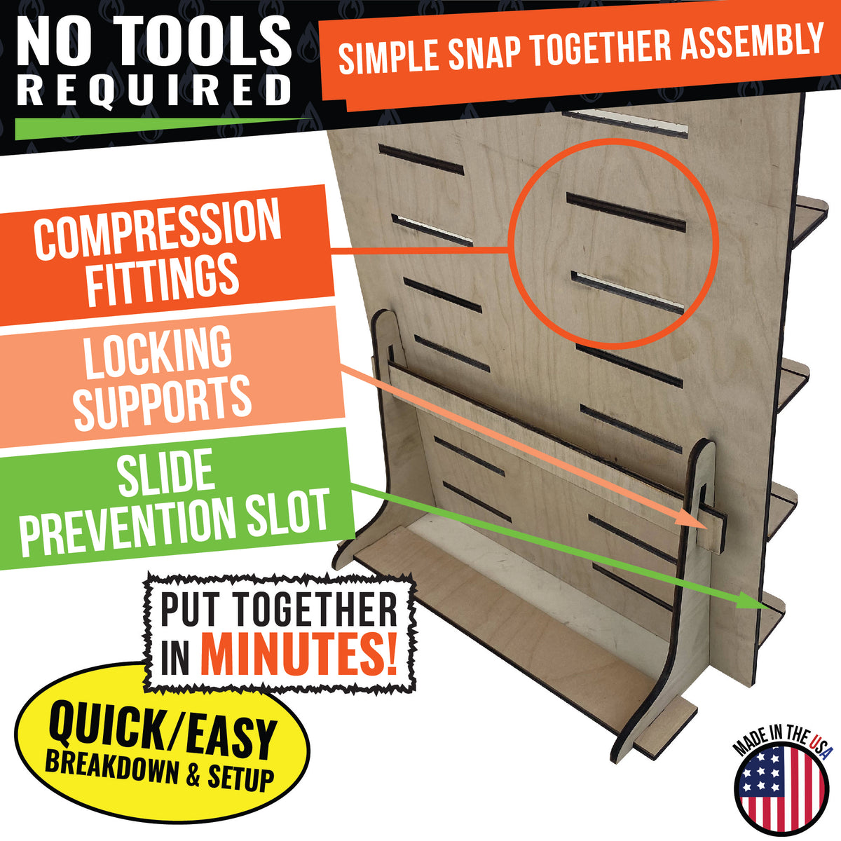 Jewelry &amp; Small Product Display Stand with Adjustable Shelves - Great for Jewelry or Cards